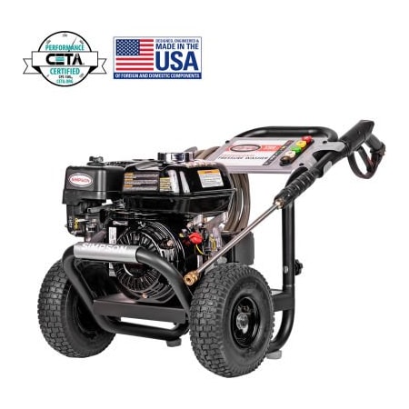 Fna Group Simpson® PowerShot Gas Pressure Washer W/ Honda GX200 Engine, 3300 PSI, 2.5GPM, 5/16" Hose PS3228-S